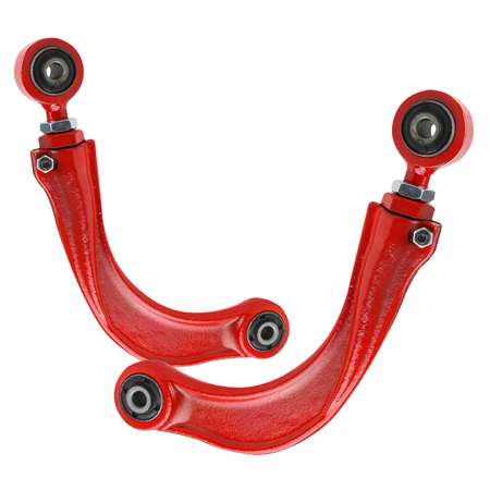 SPEC-D TUNING 03-07 Mazda 3 Rear Camber Kit-Pair-Red CAM-MZ304R-RD